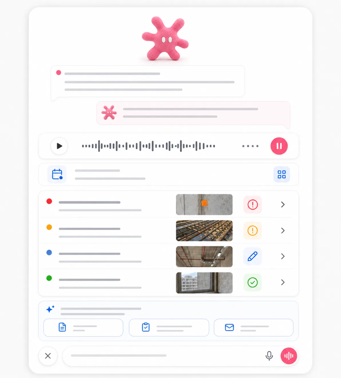 Post-visit Mark report UI